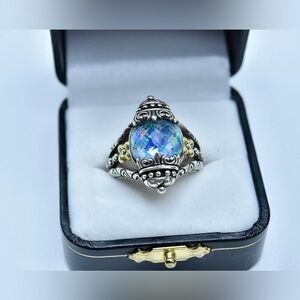 Barbara Bixby Gemstone Ring - Mosaic Opal, Sterling Silver, 18K